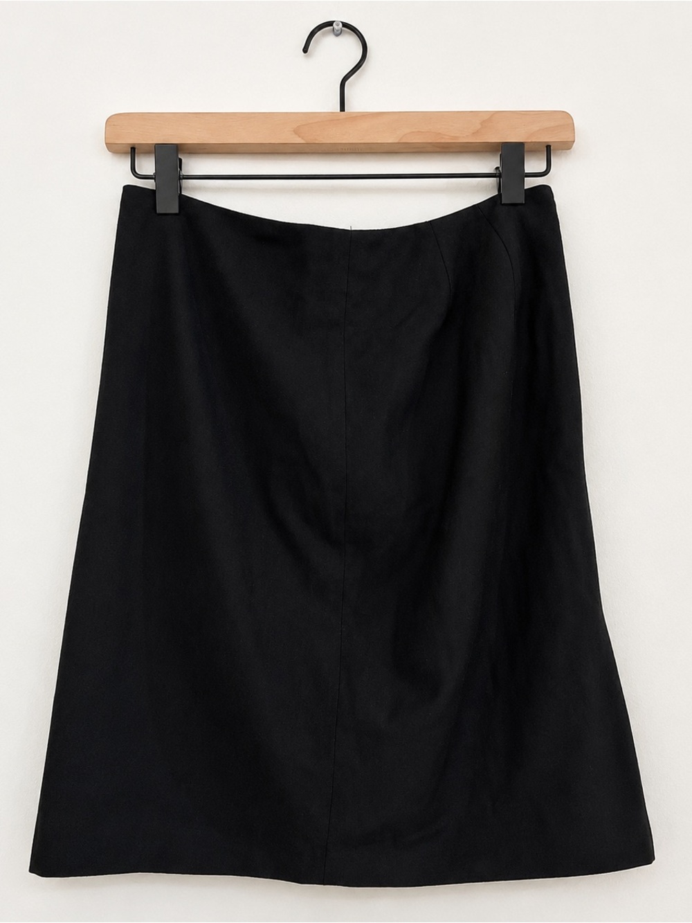 Ann Taylor Petite Black Lined Career Skirt